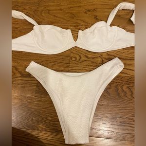 Monday Swimwear White Crinkle Clovelly Top